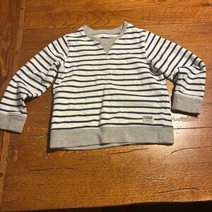 OshKosh B'gosh Navy and Gray Striped Sweatshirt